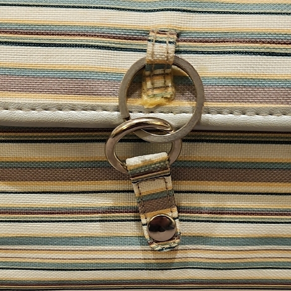 Vintage Avon Cream and Silver Travel Bag with Structured Design - Picture 2 of 16